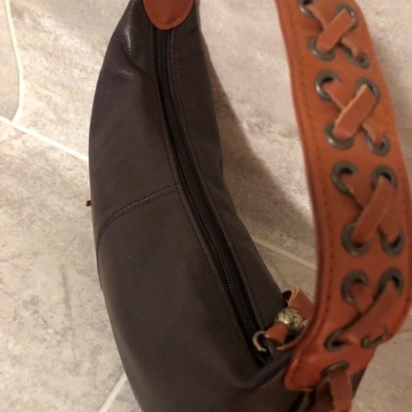 Kenneth Cole Mini Leather Hobo Bag EUC - Picture 4 of 11